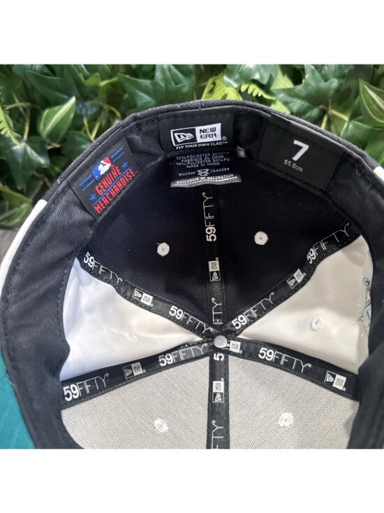 New Era 59Fifty Seattle Mariners Fitted 7 Leather Authentic Collection Cap Hat main image 7